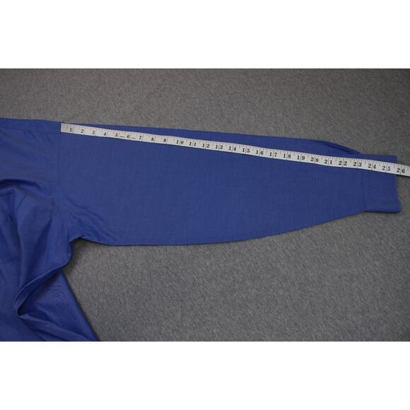 Brooks Brothers Shirt Mens 16 - 35 Blue 100% Cotton Button Down Non-Iron - Picture 6 of 7